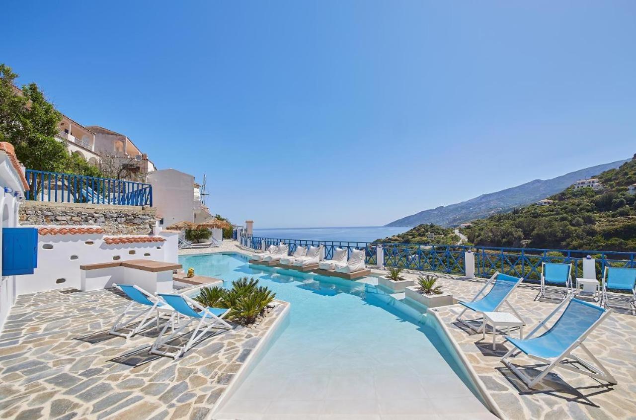 Villa Sea View Kerame à Evdilos  Extérieur photo
